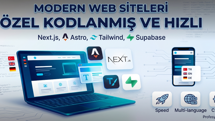 ihtiyacınıza özel modern web sitesi yaparım