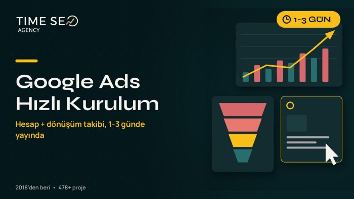 Google Ads hesabınızı ve dönüşüm takibini kurarım
