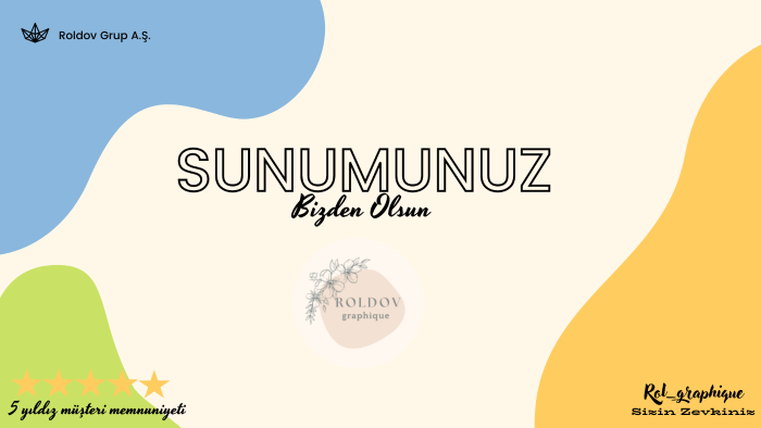 size profesyonel sunumlar hazırlayabilirim