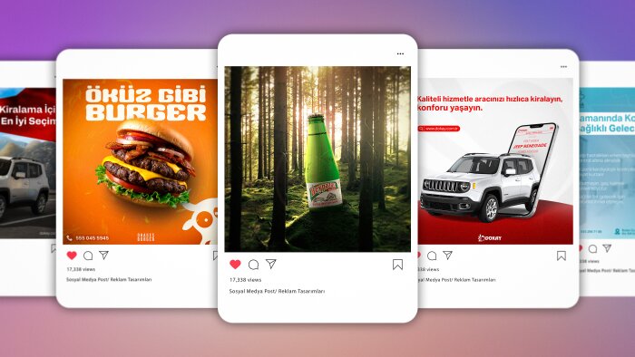 sosyal medya reklam ve post tasarımları yapıyorum