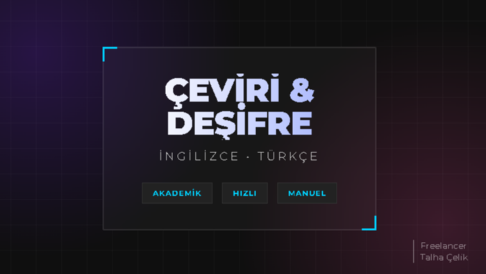 İngilizce metinlerinizi hızlı ve akıcı şekilde çeviririm