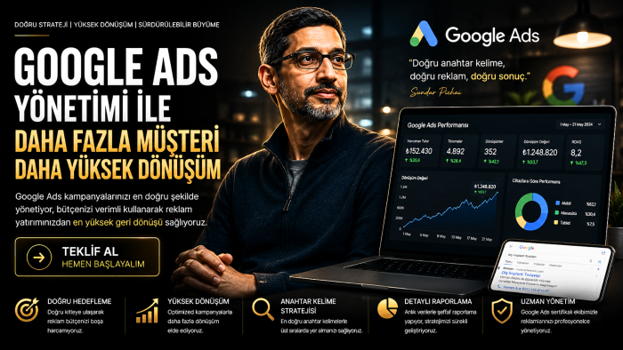 işletmeniz için Google Ads reklam yönetimi yaparım