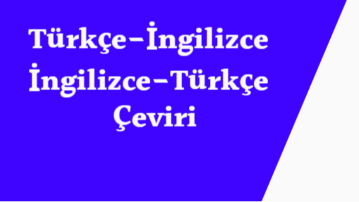 İngilizce çeviri yapabilirim