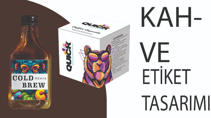 kahve etiketi tasarlarım