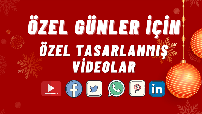 özel günler için videolar tasarlıyorum