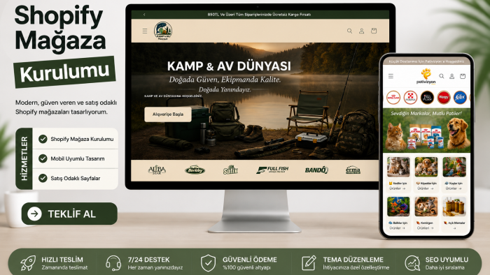 profesyonel ve satış odaklı shopify mağazası kurarım