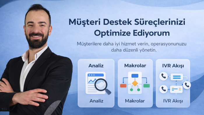 müşteri destek operasyonlarını daha düzenli hale getiririm