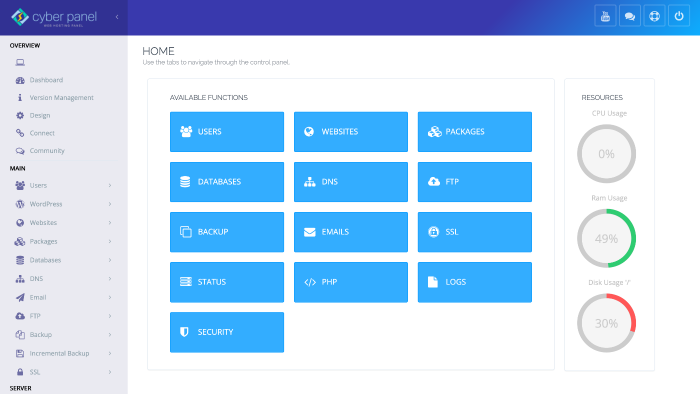 sunucunuza CyberPanel kurulumu yaparım