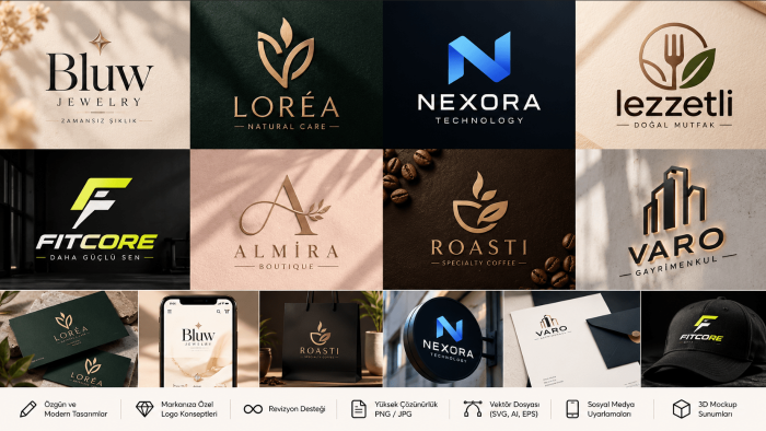modern, profesyonel ve özgün logo tasarımı yaparım