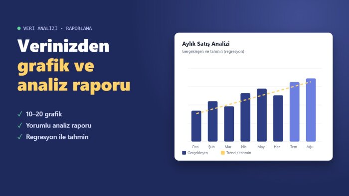 verilerinizi grafik ve analiz raporuna dönüştürürüm