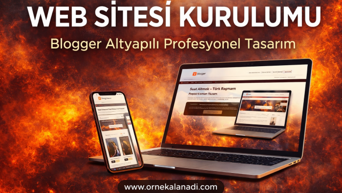 blogger altyapılı profesyonel web sitesi kuruyorum