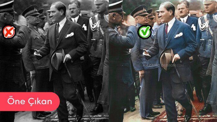 eski renksiz fotoğraflarınızı renkli hale getiriyorum