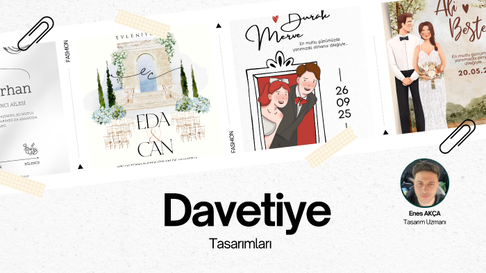 davetiye tasarımları yaparım