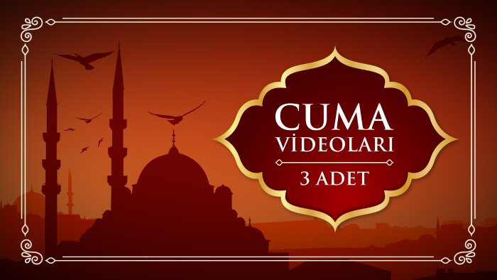 cuma günlerine özel kutlama videosu hazırlarım