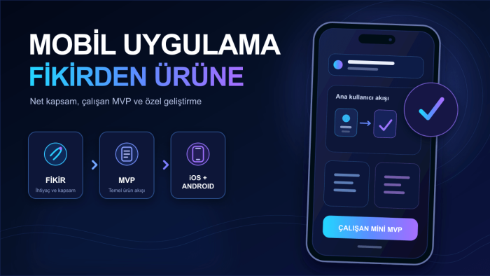iOS veya Android için mobil uygulama geliştiririm
