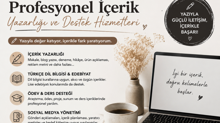her konuda metin yazarlığı yapabilirim
