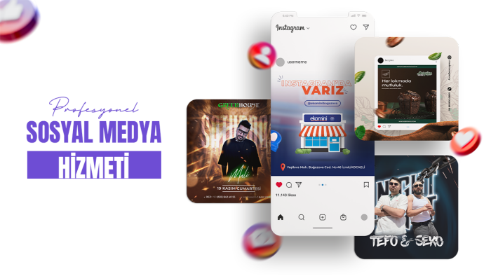 sosyal medya hesaplarınız için post ve story tasarlarım