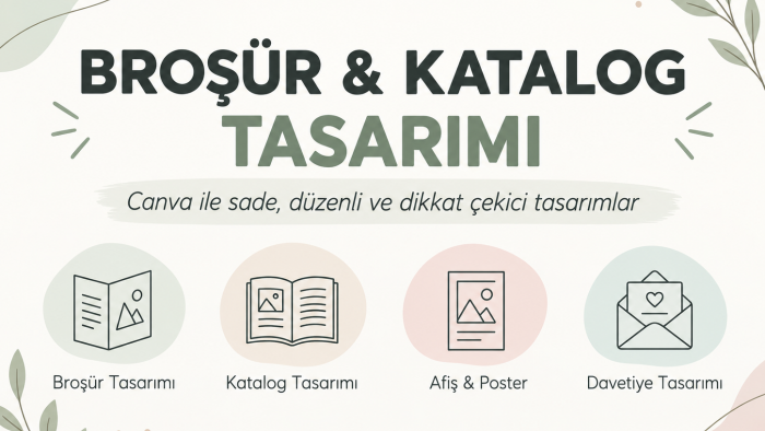 broşür, katalog ve afiş tasarımı yaparım