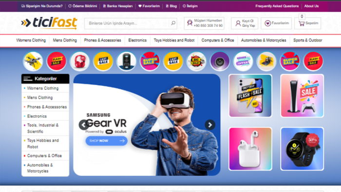 global e-ticaret temasını profesyonelce kuruyorum