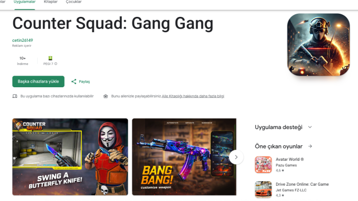 Counter Strike tarzı mobil FPS oyun yaparım