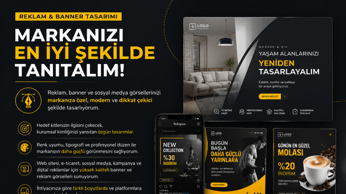 Reklam ve banner tasarımı yapabilirim