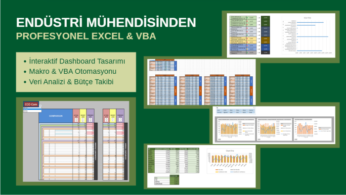 endüstri mühendisi gözüyle Excel otomasyon ve VBA yaparım