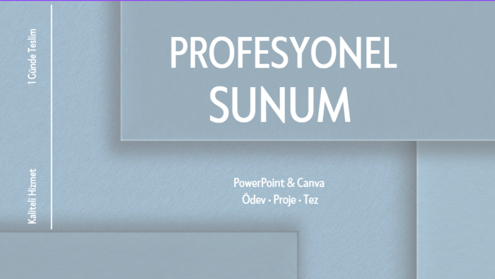 PowerPoint ve Canva ile profesyonel sunum tasarlarım