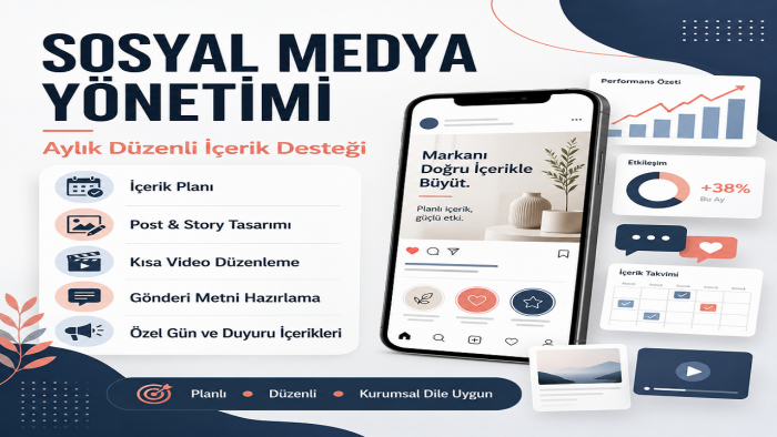sosyal medya içerik planı ve yönetimi yaparım