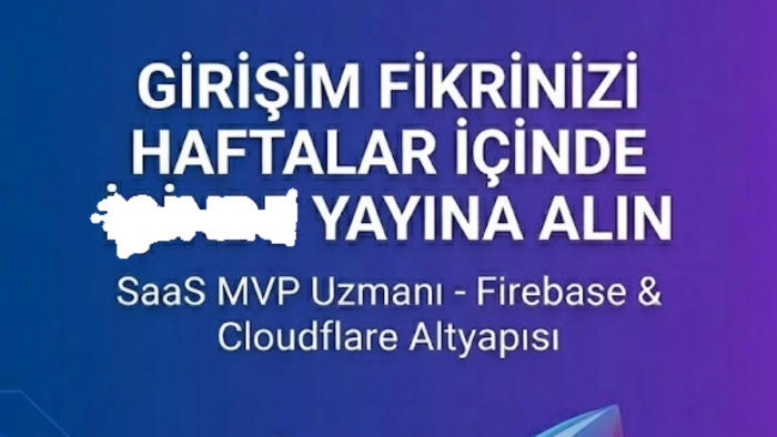 startup ve SaaS projenizi sıfırdan kodlayabilirim
