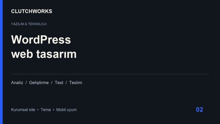profesyonel WordPress sitesi kurar ve geliştiririm