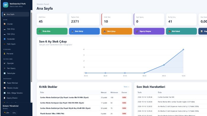 işletmenize özel stok takip programı geliştiririm