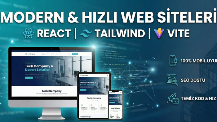 modern ve hızlı web siteleri geliştiririm