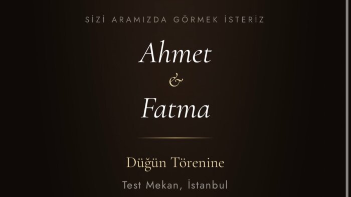 hayallerinizdeki davetiyeyi tasarlıyorum