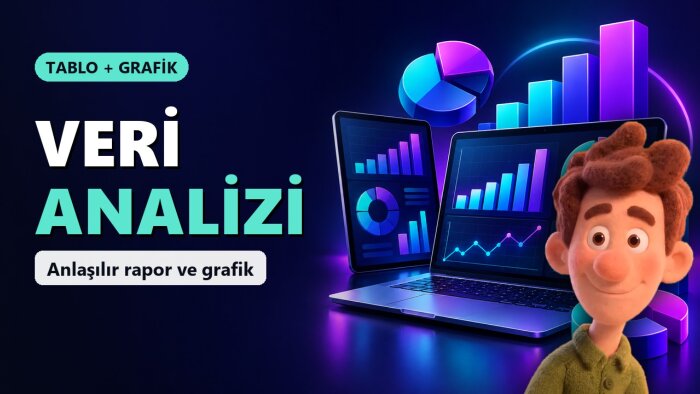 karışık verilerinizi anlaşılır rapor ve grafiğe çeviririm