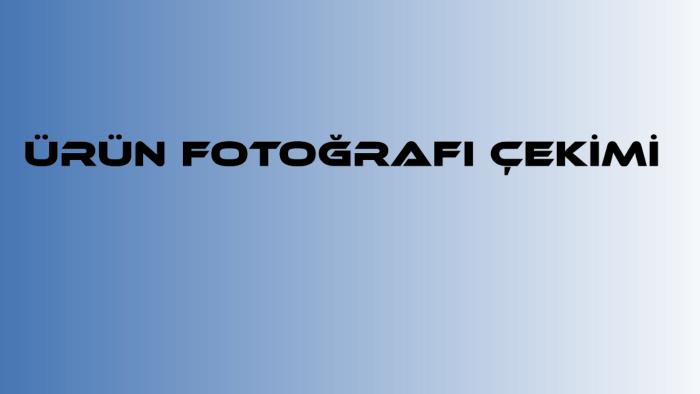 ürün fotoğraflarınızı çekebilirim
