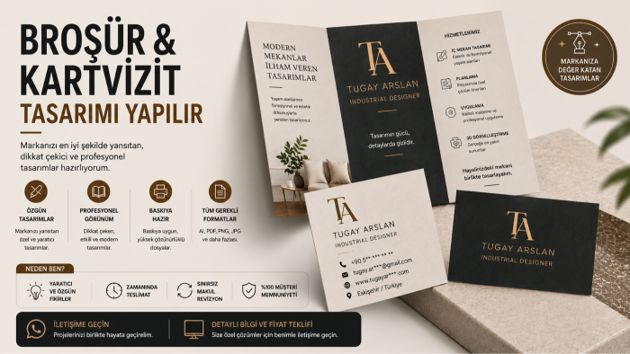 broşür ve kartvizit tasarımı yaparım