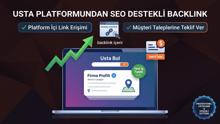 usta sitesinden size backlink sağlarım