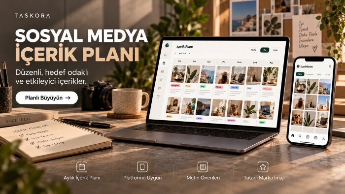 sosyal medya içerik planı ve metinleri hazırlarım