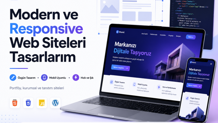 işletmeniz için profesyonel web sitesi geliştiririm