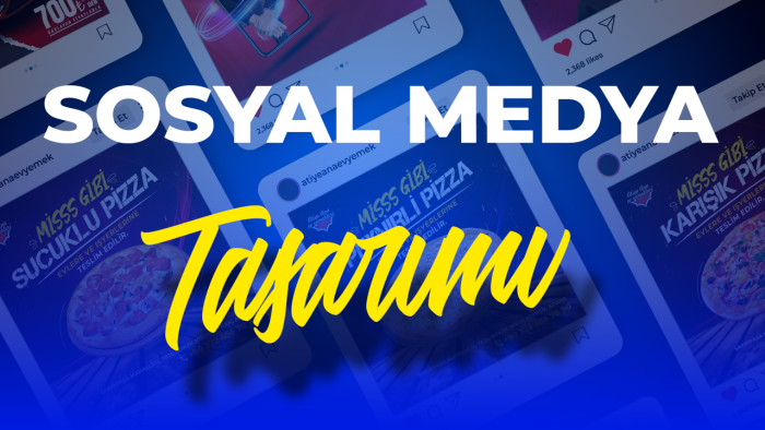 sosyal medyan için post tasarlarım