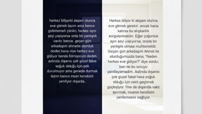 metinlerinizi profesyonelce düzenlerim