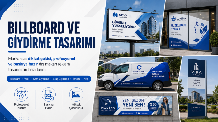 billboard, araç giydirme, tabela vb. tasarımı yapabilirim