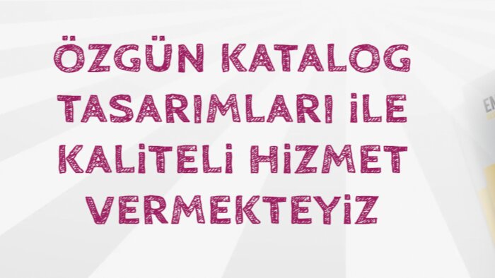 sizin için kaliteyi tasarlarım