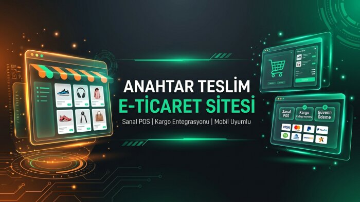anahtar teslim profesyonel e-ticaret sitesi kurabilirim