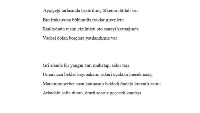 her konuda ve ölçüde şiir yazabilirim