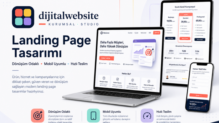 işletmeniz için satış odaklı landing page tasarlarım
