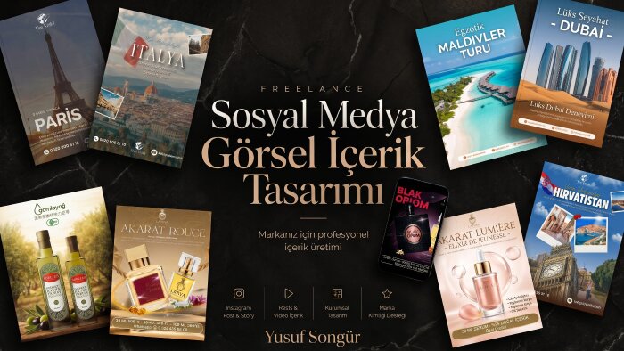 markanızı büyütecek post reels ve story tasarlıyorum