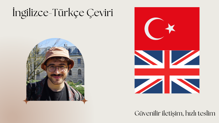 İngilizce ve Türkçe dilleri arasında özgün çeviri yaparım