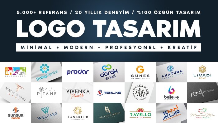kurumsal, özgün ve akılda kalıcı logolar tasarlıyorum