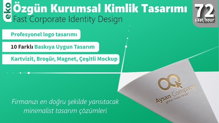 özgün kurumsal kimlik tasarımı yapabilirim